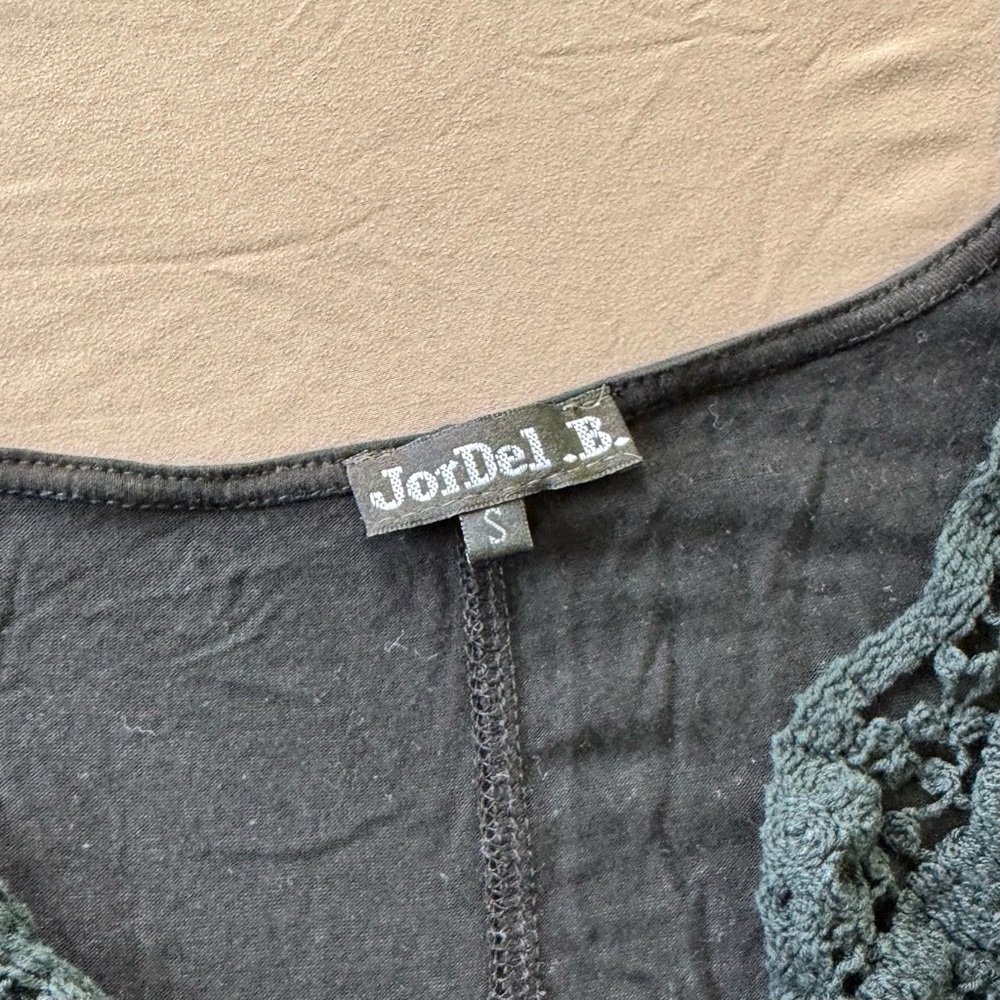 Grunge Y2K Jordel .B Jersey Crochet Mini Swing Dress - Picture 5 of 5